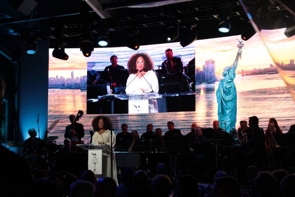 opening event for the Statue of Liberty Museum with Oprah